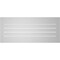 Ekena Millwork Vertical Surface Mount PVC Gable Vent: Functional, w/ 2"W x 2"P Brickmould Sill Frame, 42"W x 18"H GVPVE42X1803SF - alternate 2
